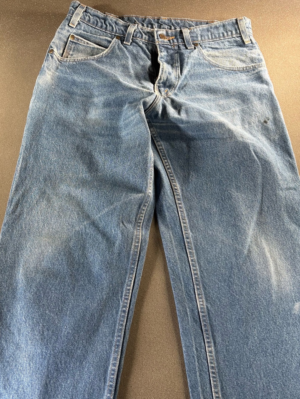 VTG Prison Blues Relaxed Fit Jeans Men's Denim USA Made - 35x30 Read Details